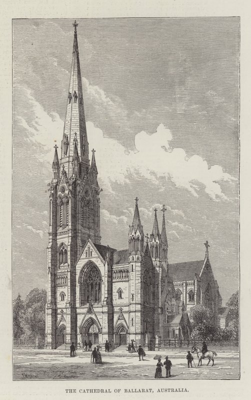 De Kathedraal van Ballarat, Australië door Frank Watkins