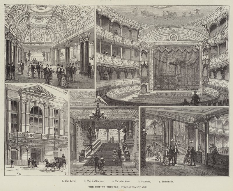 Het Empire Theatre, Leicester-Square door Frank Watkins