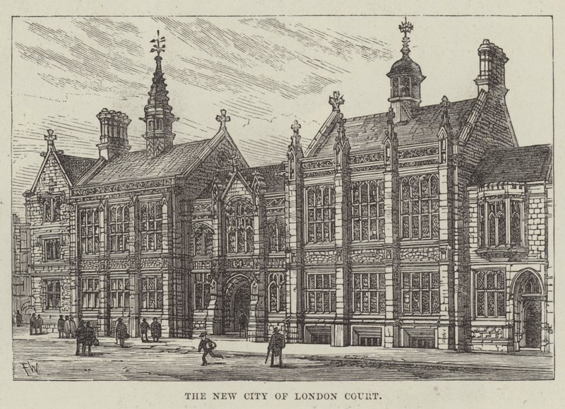 De Nieuwe City of London Court door Frank Watkins