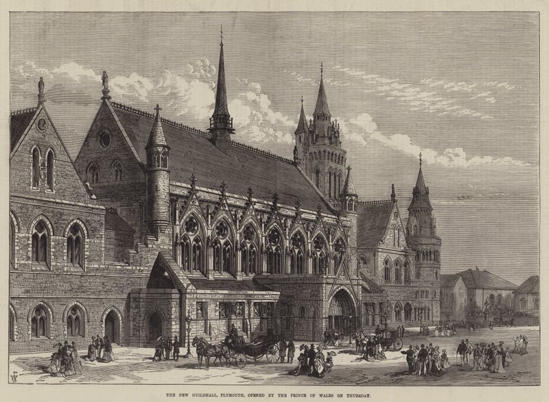 Het nieuwe stadhuis van Plymouth, geopend door de Prins van Wales op donderdag door Frank Watkins