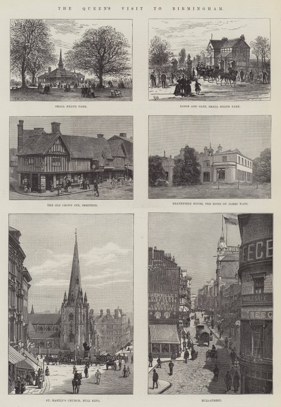 Het Bezoek van de Koningin aan Birmingham door Frank Watkins