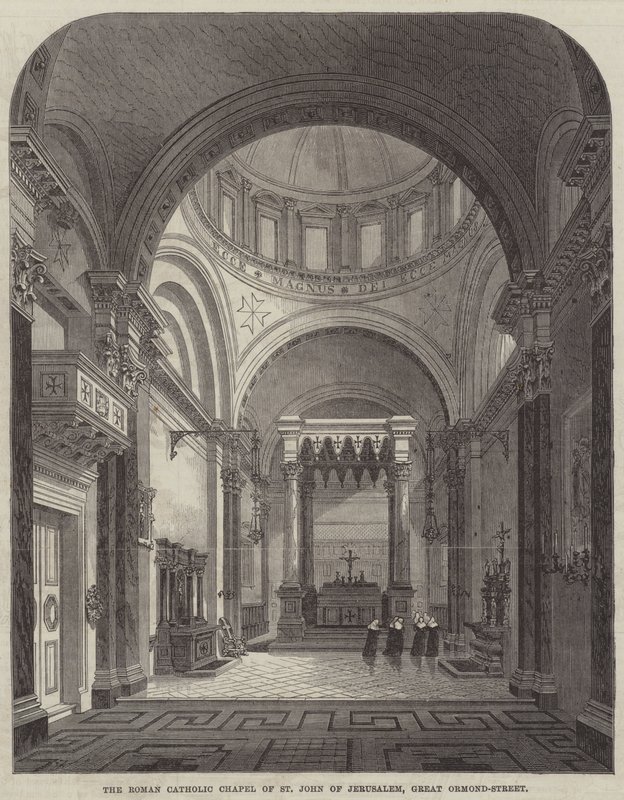 De rooms-katholieke kapel van St. John van Jeruzalem, Great Ormond-Street door Frank Watkins