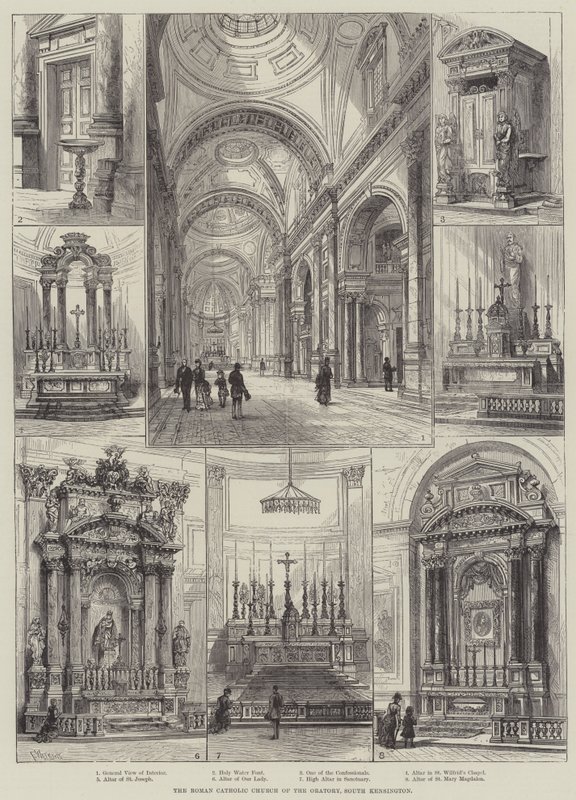 De rooms-katholieke kerk van het Oratorium, South Kensington door Frank Watkins