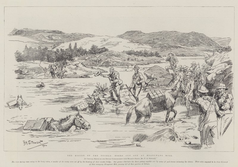 De Opkomst van de Tugela, Boeren afgesneden bij Hlangwani Hill door Frank Algenon Stewart