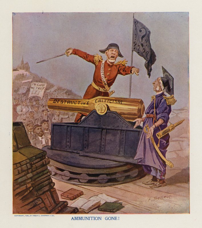 Munitie verdwenen (kleurenlitho) door Frank Beard