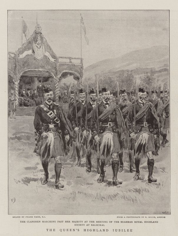 Het Highland Jubileum van de Koningin door Frank Dadd