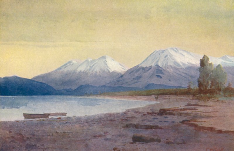 Nieuw-Zeeland: Aan de voet van Lake Te-Anau door Frank H Wright