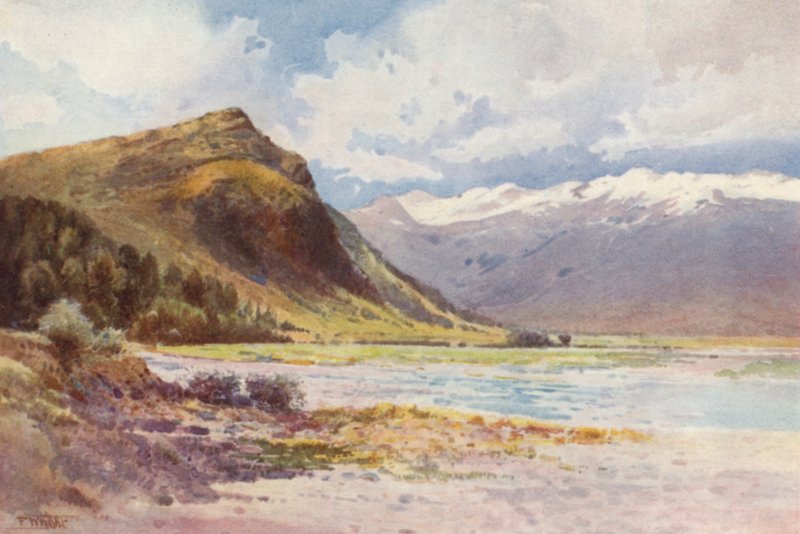 Nieuw-Zeeland: "Paradijs," Lake Wakatipu door Frank H Wright