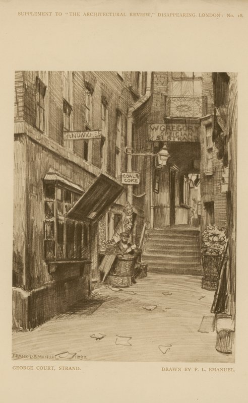 George Court aan de Strand door Frank Lewis Emanuel