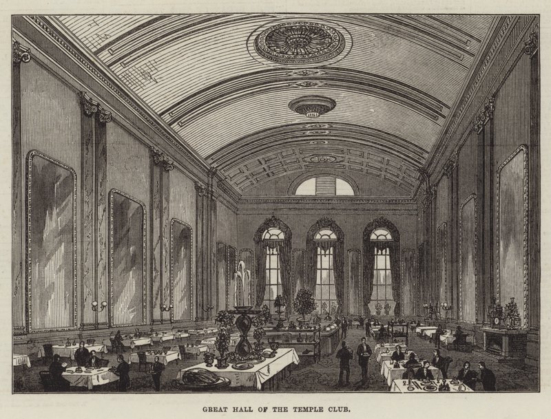 Grote Zaal van de Temple Club door Frank Watkins