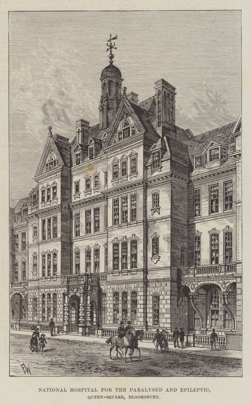 Nationaal Ziekenhuis voor Verlamden en Epileptici, Queen-Square, Bloomsbury door Frank Watkins