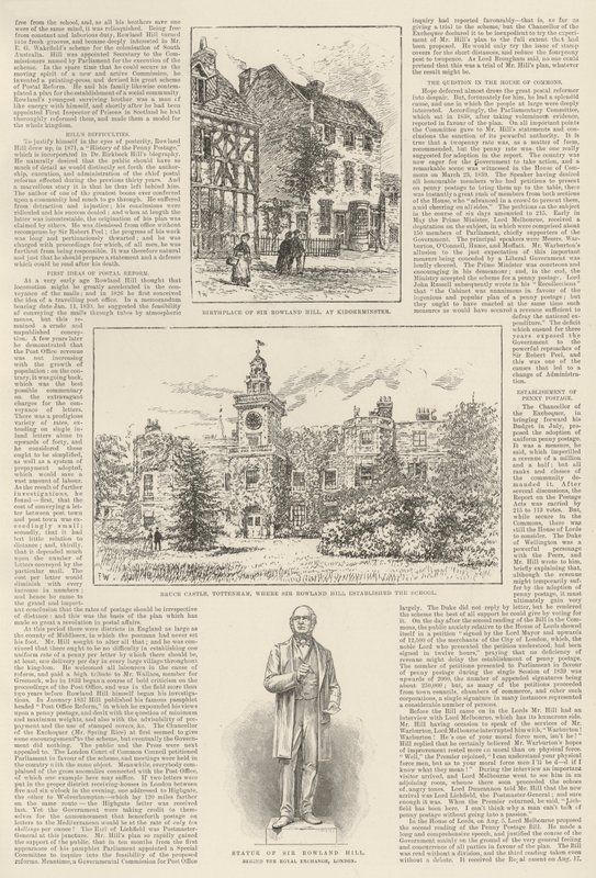Sir Rowland Hill en Penny Postage, een gedenkwaardig jubileum door Frank Watkins