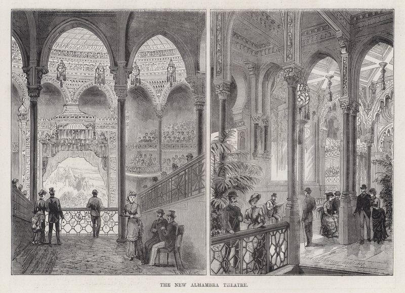 Het nieuwe Alhambra-theater door Frank Watkins