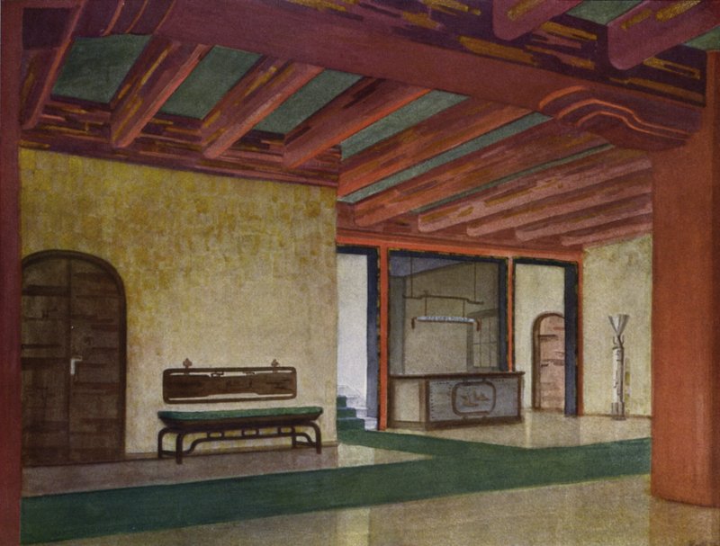 Vestibule in een hotel door Frans Arnold Breuhaus de Groot