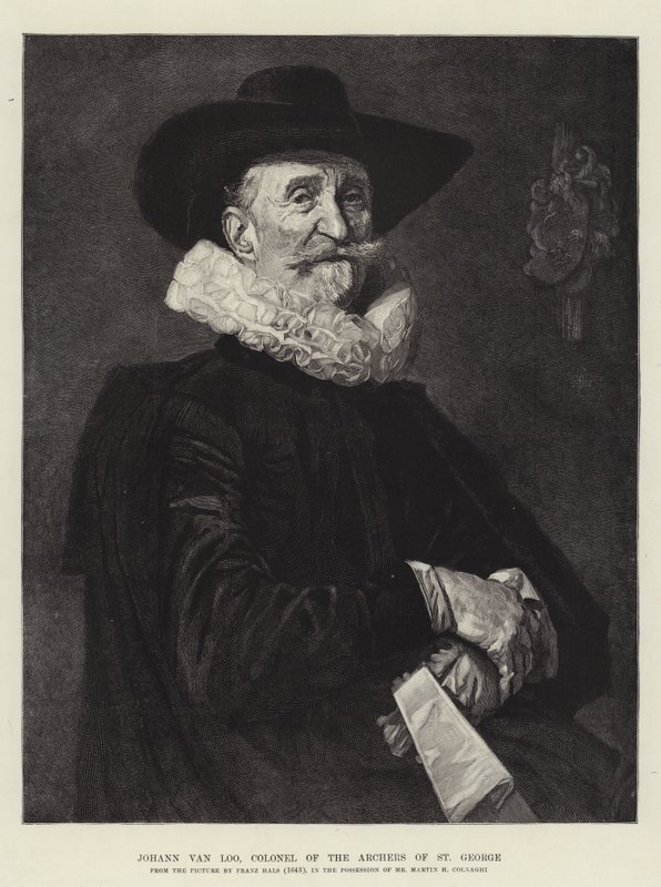 Johann van Loo, Kolonel van de Boogschutters van St. George door Frans Hals