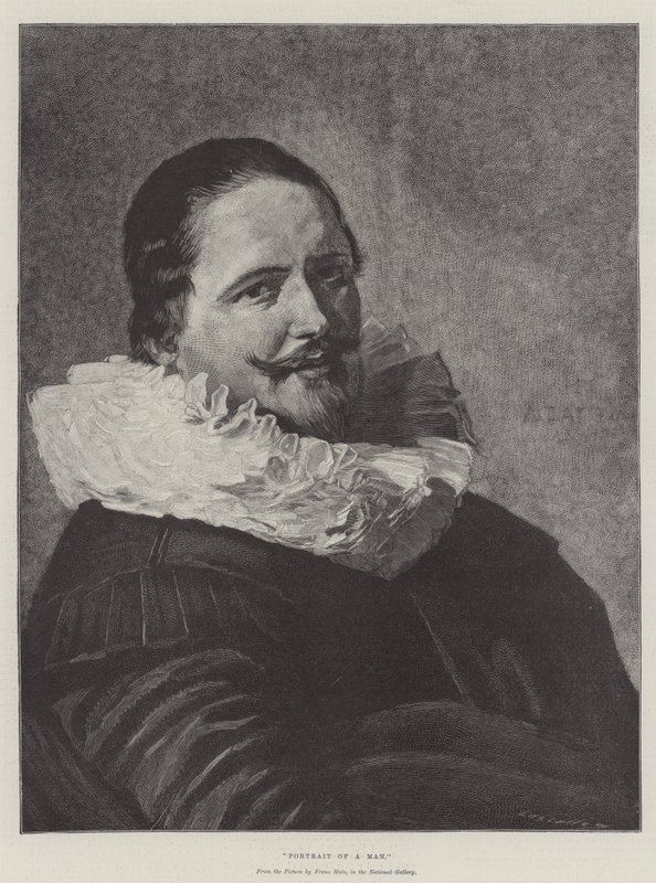 Portret van een Man door Frans Hals