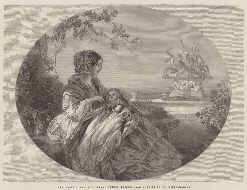 Hare Majesteit en de Jonge Prins Arthur door Franz Xaver Winterhalter