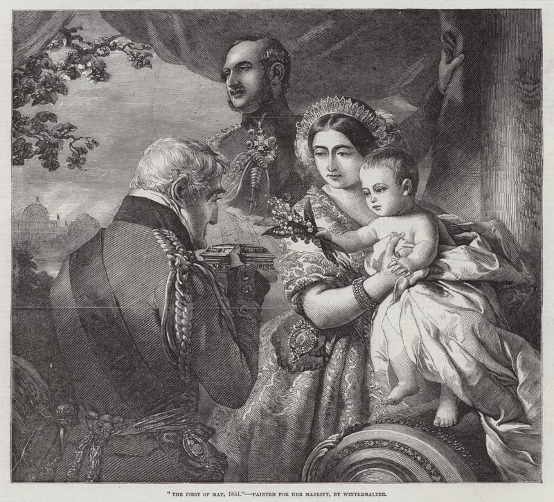 De Eerste Mei, 1851, geschilderd voor Hare Majesteit door Franz Xaver Winterhalter