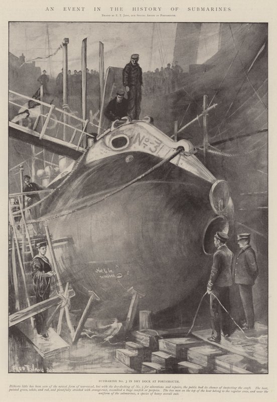 Een gebeurtenis in de geschiedenis van onderzeeërs door Fred T. Jane