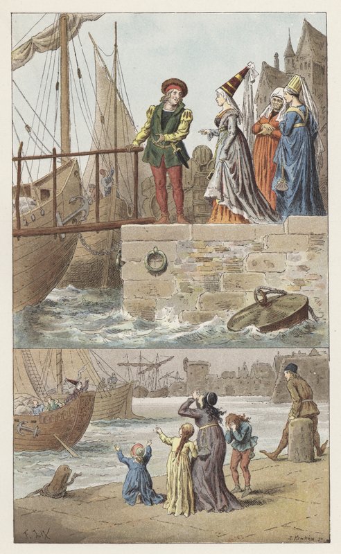 A Nantes, a Nantes est arrive door Frederic Theodore (after) Lix