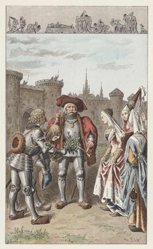 Het was Anne van Bretagne door Frederic Theodore (after) Lix