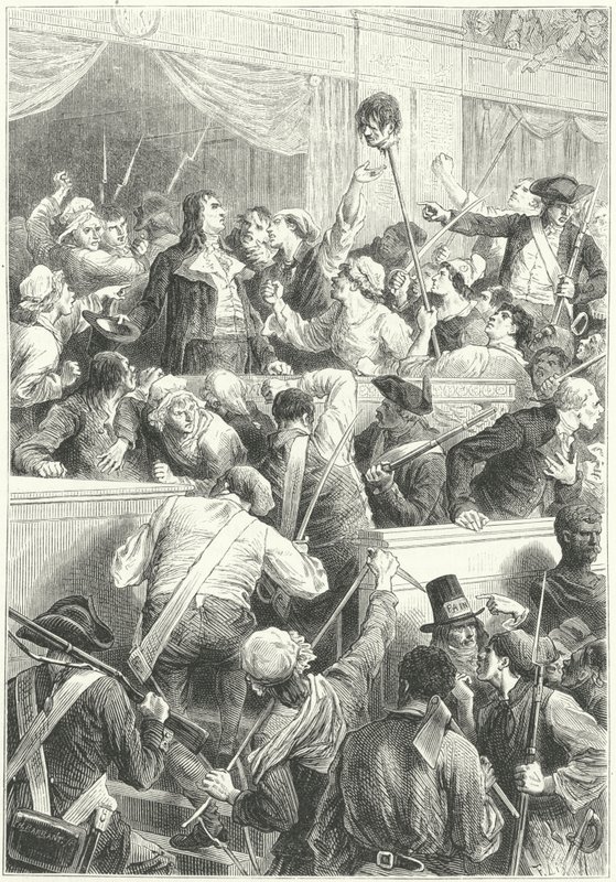 Opstand van 1 Prairial Jaar III, Parijs, 20 mei 1795 door Frederic Theodore (after) Lix