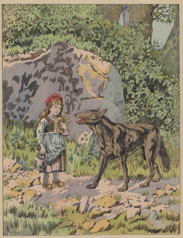 Le Petit Chaperon Rouge door Frederic Theodore (after) Lix