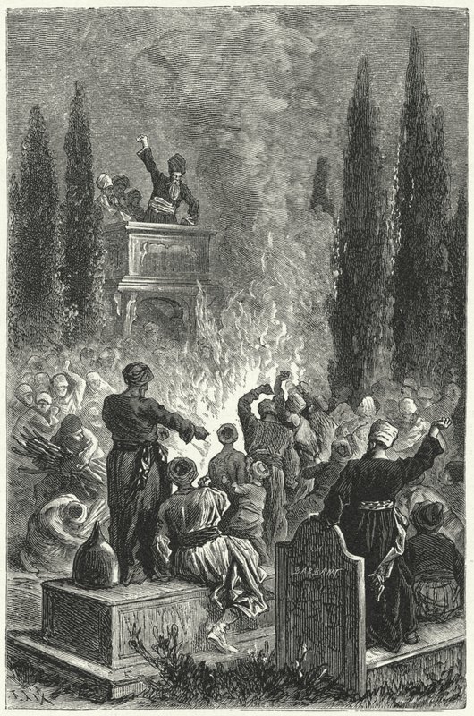 Bijeenkomst van de Ismaëlieten door Frederic Theodore (after) Lix
