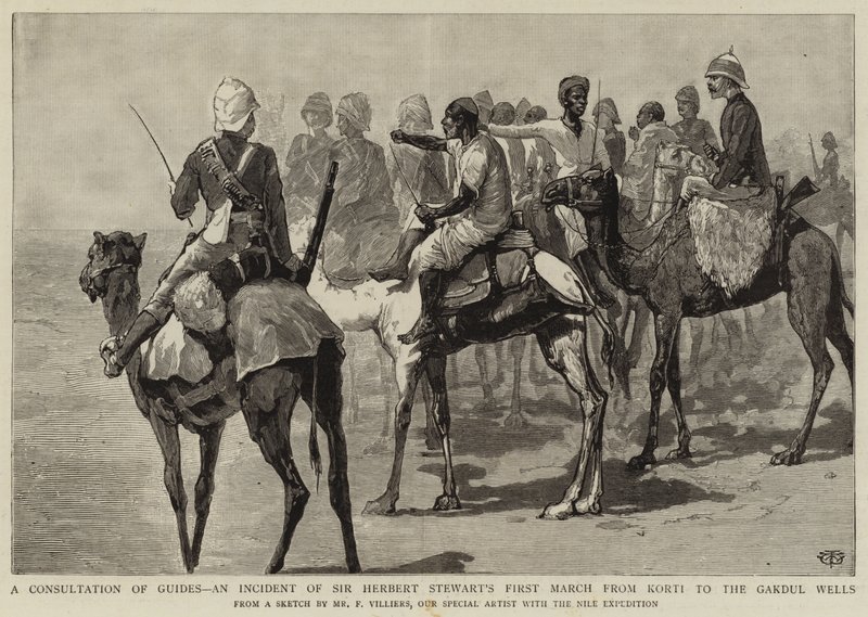 Een overleg van gidsen, een incident van Sir Herbert Stewart
