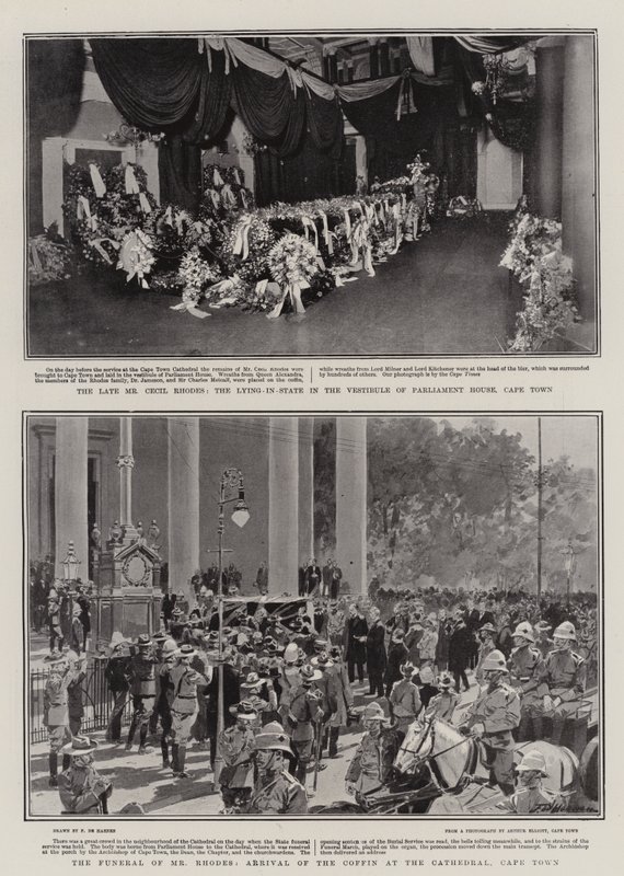 Begrafenis van Cecil Rhodes door Frederic de Haenen