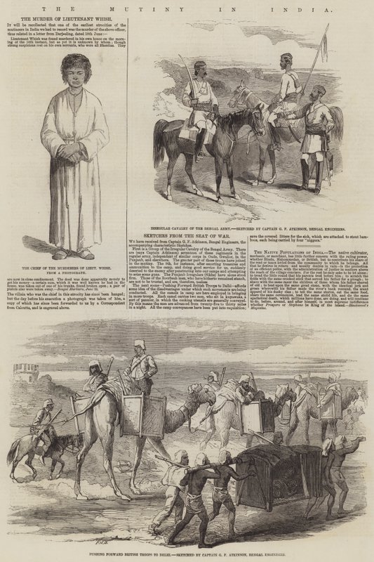 De muiterij in India door Frederick John Skill