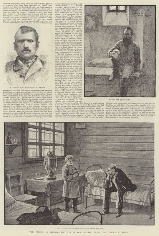 De gevangenissen van Siberië door Frederick Pegram