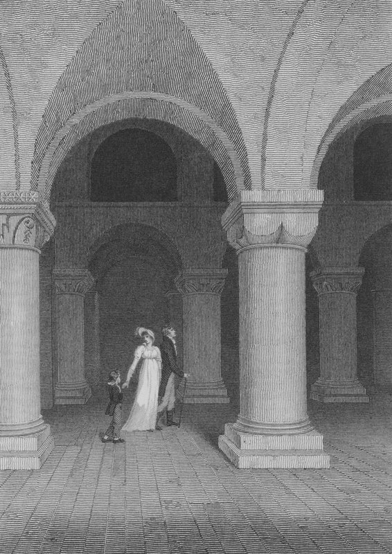 De kapel in de toren, nu het archiefkantoor, Londen door Frederick (after) Nash