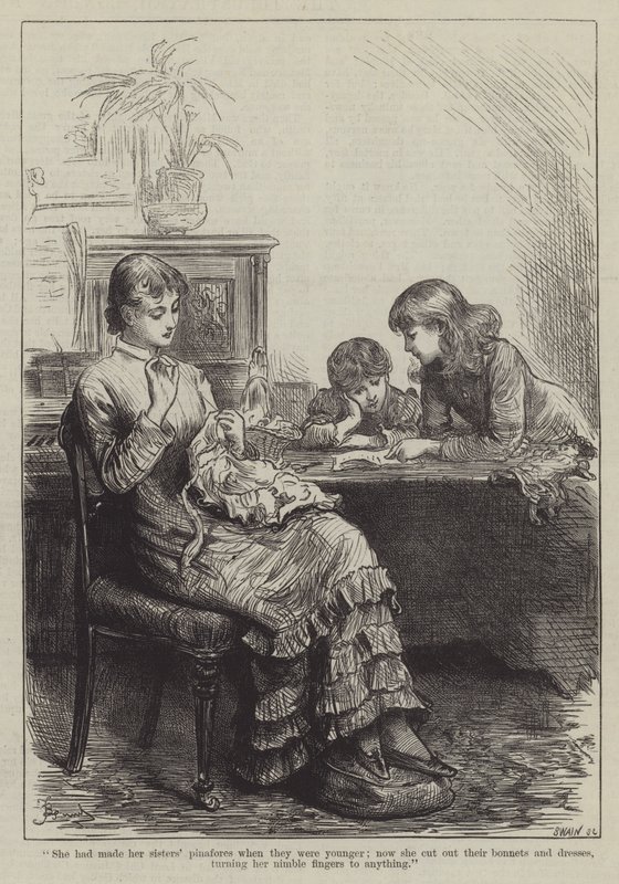 Mensen die ik heb ontmoet, de gouvernante door Frederick (attr. to) Barnard