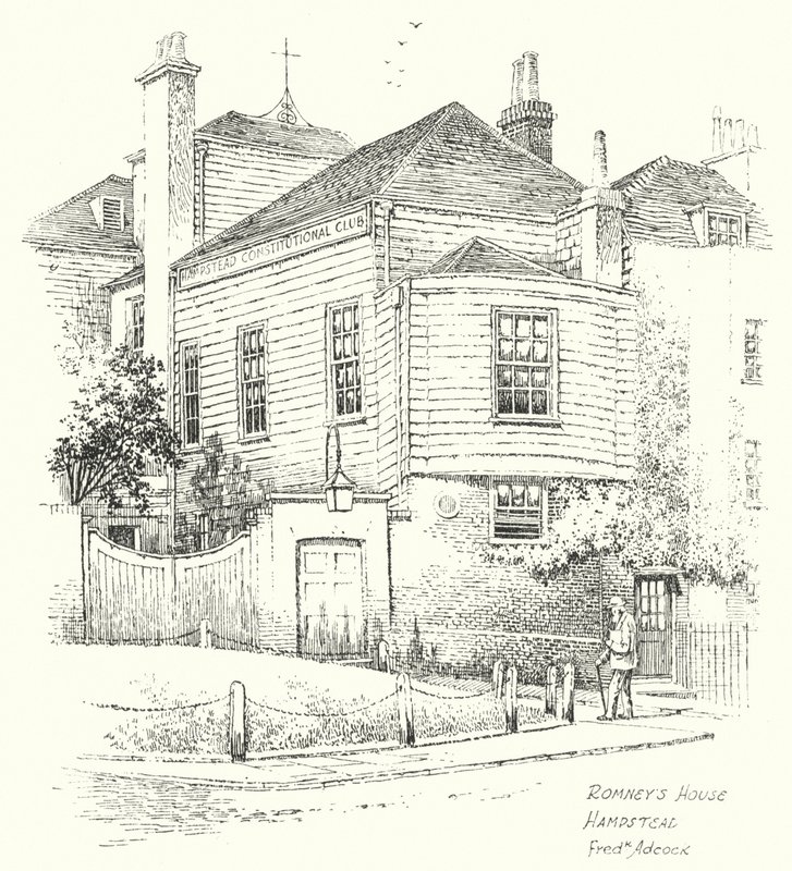 Huis van Romney, Hampstead door Frederick Adcock