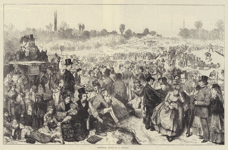 Hampstead Heath op een Vakantie door Frederick Barnard