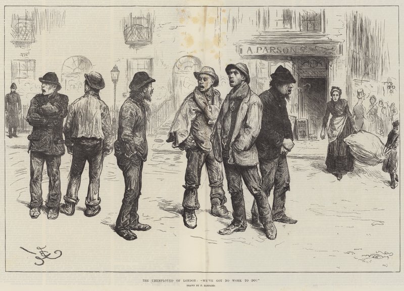 De Werklozen van Londen, We hebben geen werk te doen! door Frederick Barnard