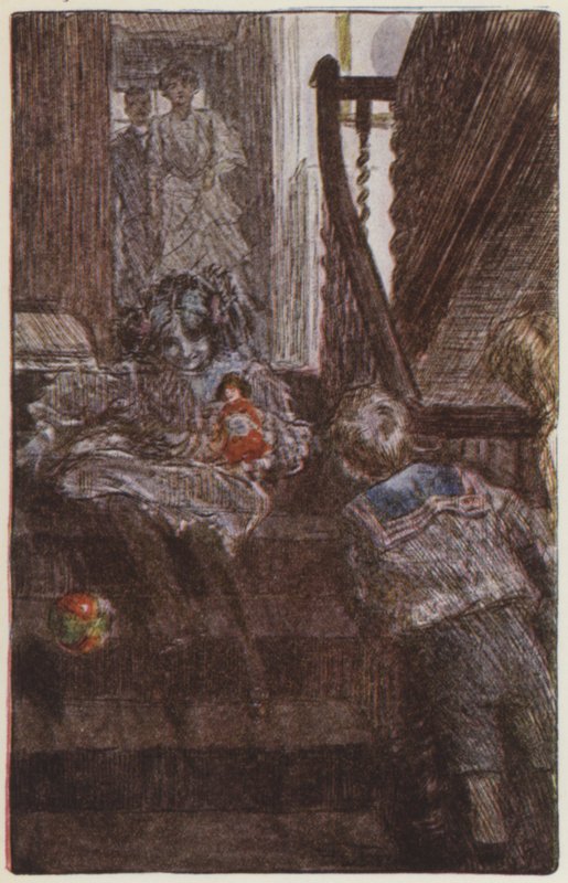 Illustratie voor They door Rudyard Kipling (kleur litho) door Frederick Henry Townsend