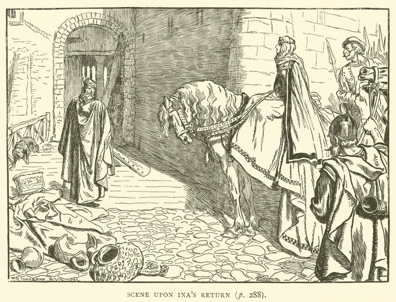 Scène bij de terugkeer van Ina door Frederick Henry Townsend