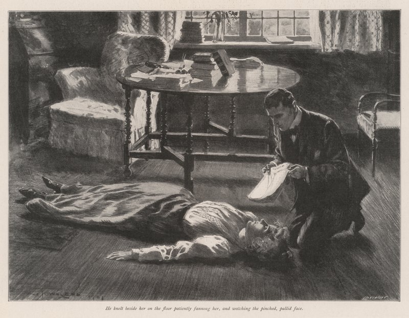 De Kluizenaar van de Taxusbomen, door E. Nesbit door Frederick Henry Townsend