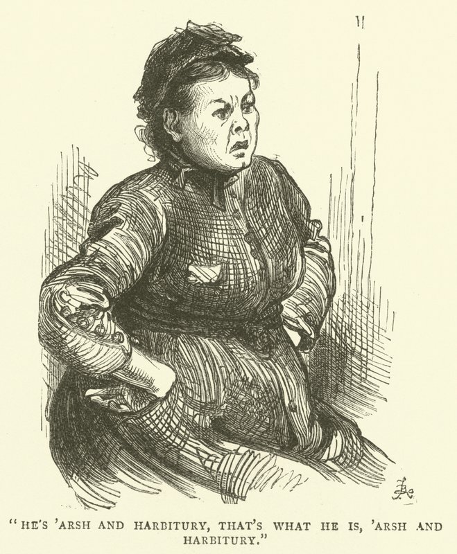 Een vrouw boos omdat ze is opgeroepen voor een vergadering met een Schoolbestuur ambtenaar over haar falen om haar zoon naar school te sturen door Frederick L. Bernard