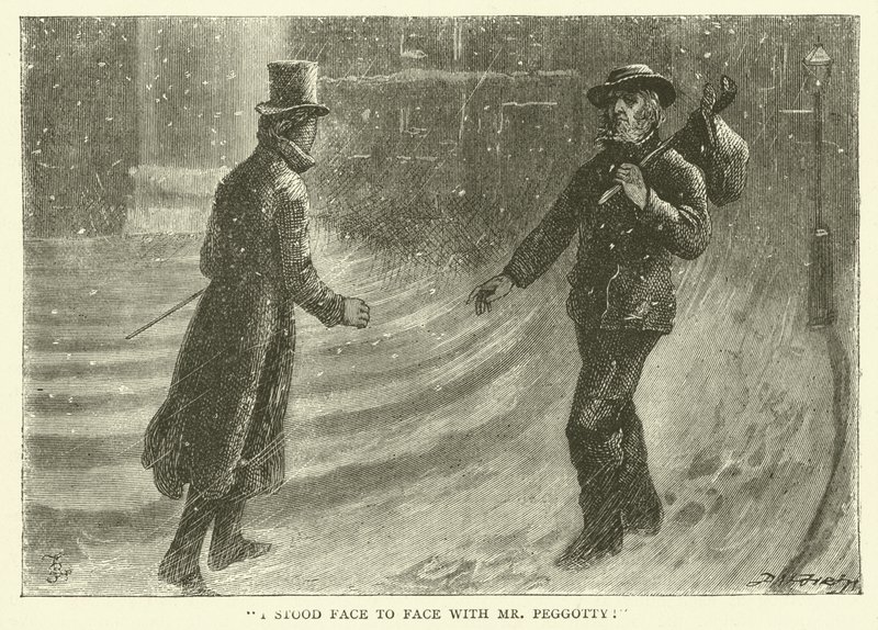 Illustratie voor David Copperfield door Frederick L. Bernard