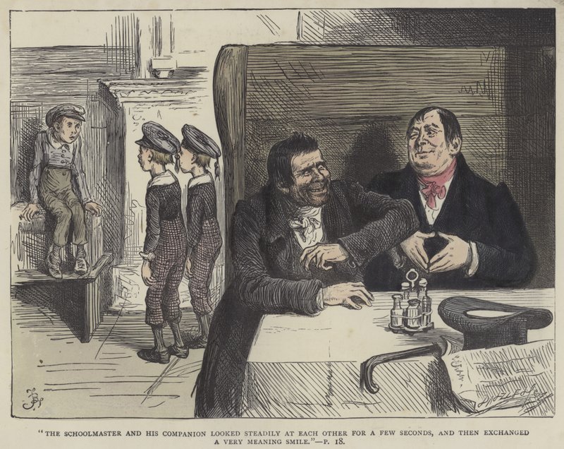 Illustratie voor Nicholas Nickleby door Frederick L. Bernard