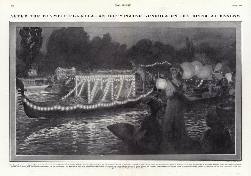 Na de Olympische Regatta door Frederick Pegram