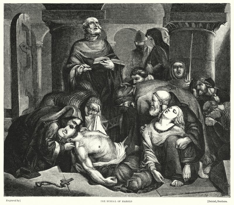 De Begrafenis van Harold door Frederick Richard Pickersgill