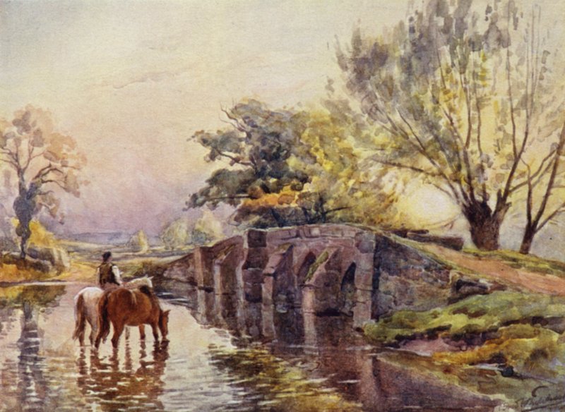 Hampton-in-Arden, Packhorse Brug door Frederick William Newton Whitehead