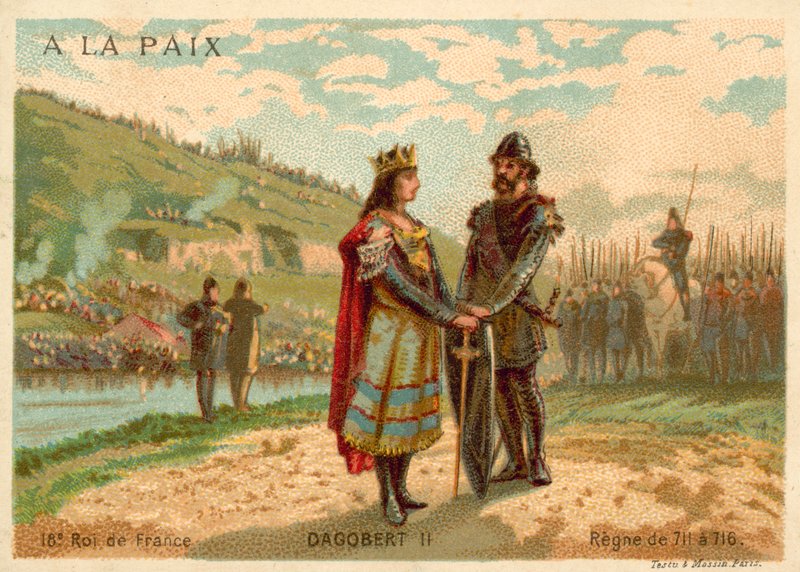 Dagobert III, koning der Franken door French School