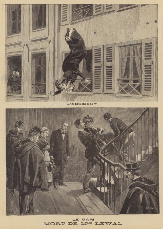 Overlijden van de vrouw van een legerofficier door French School