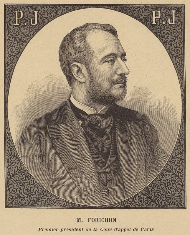 Emile Forichon, president van het Hof van Beroep van Parijs door French School