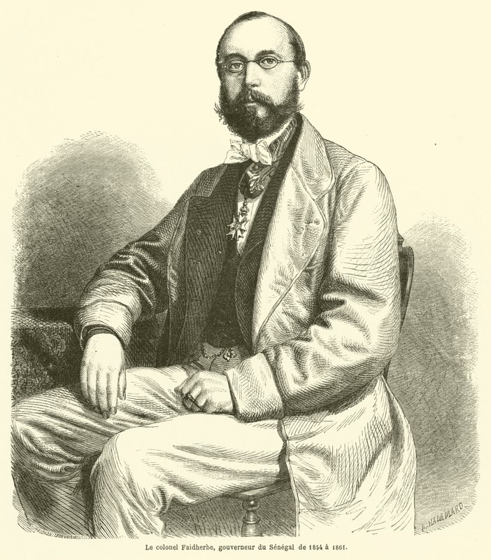 Kolonel Faidherbe, gouverneur van Senegal van 1854 tot 1861 door French School